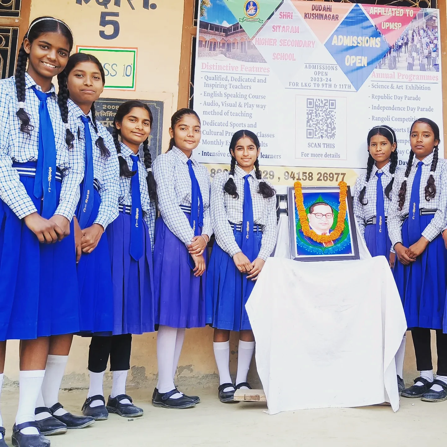 Students gathered for a school learning and remembrance programme